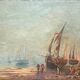 Pair of Impressionist paintings Oil on canvas Dutch marine