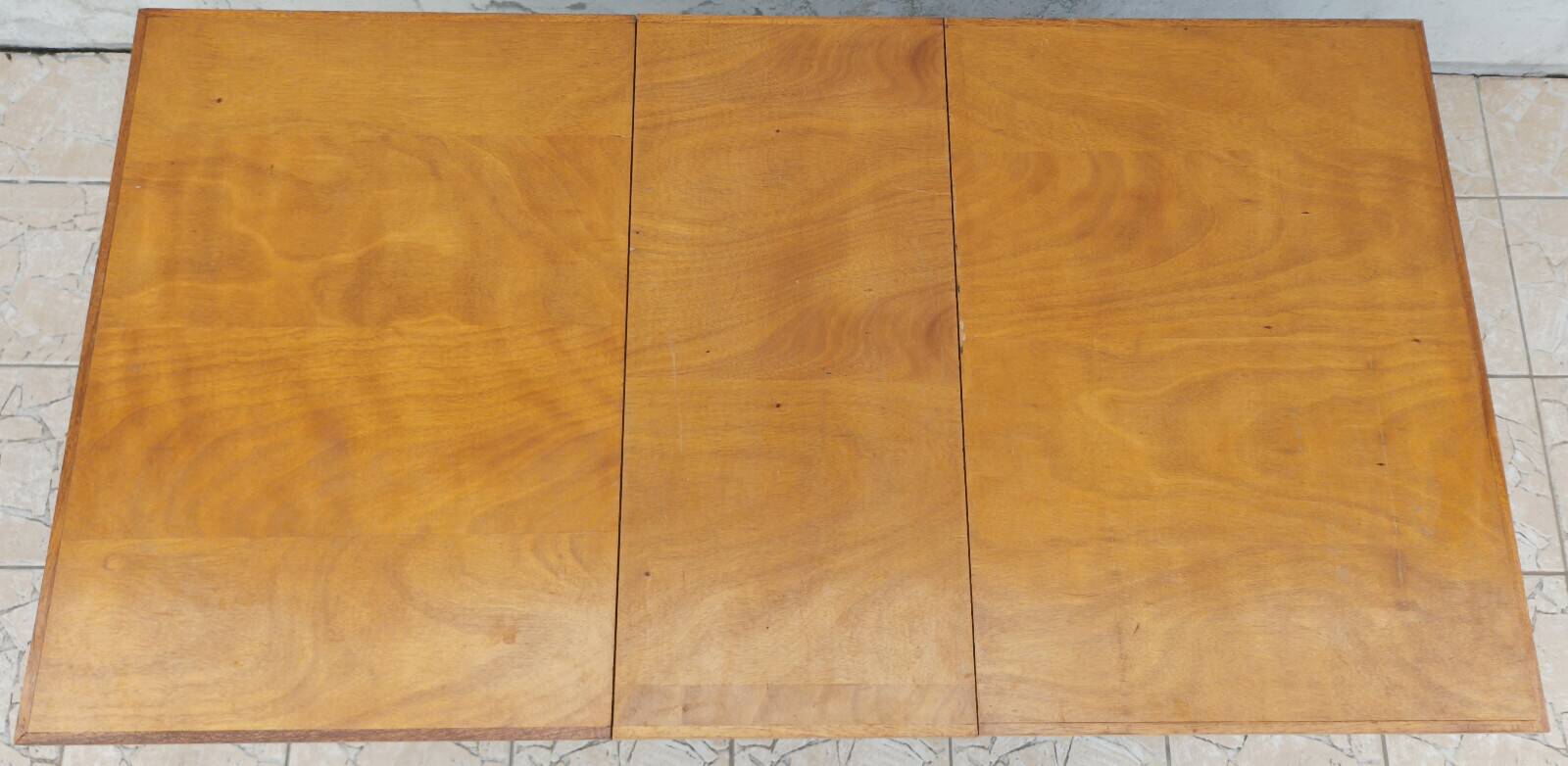 Folding table in beech from 1950