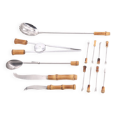 Cutlery and accessories set with bamboo handle