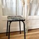 Antique stool in restyled formica