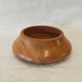 Empty turned wooden pocket