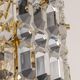 pair of crystal wall lights by Kinkeldey, Germany, 1970s.