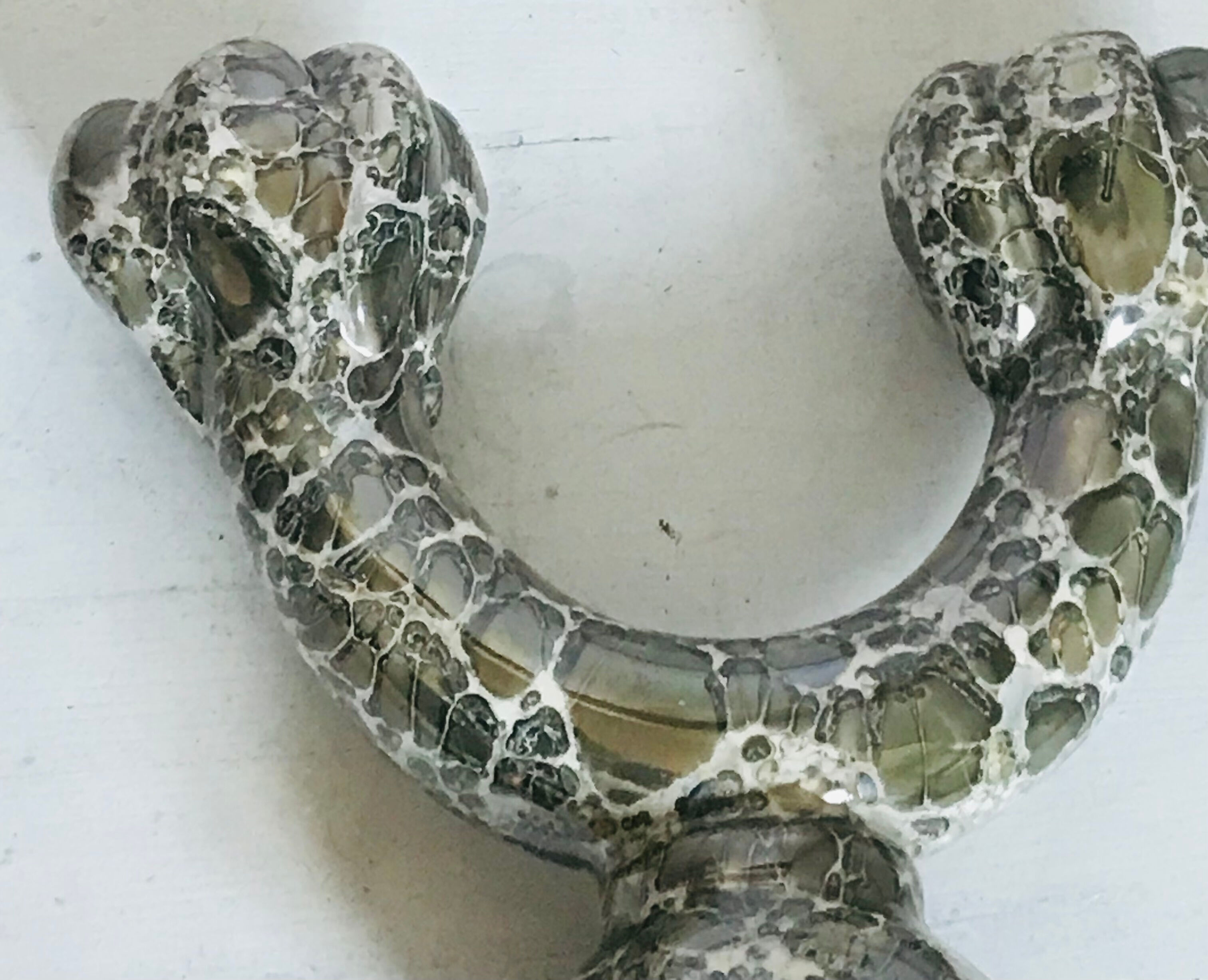 Pair of Val d'or ceramic candle holders