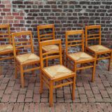 Lot of 6 chairs reconstruction Pierre Cruege