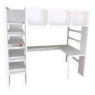 Lit complet bureau commode mezzanine design AMPM enfant adolescent