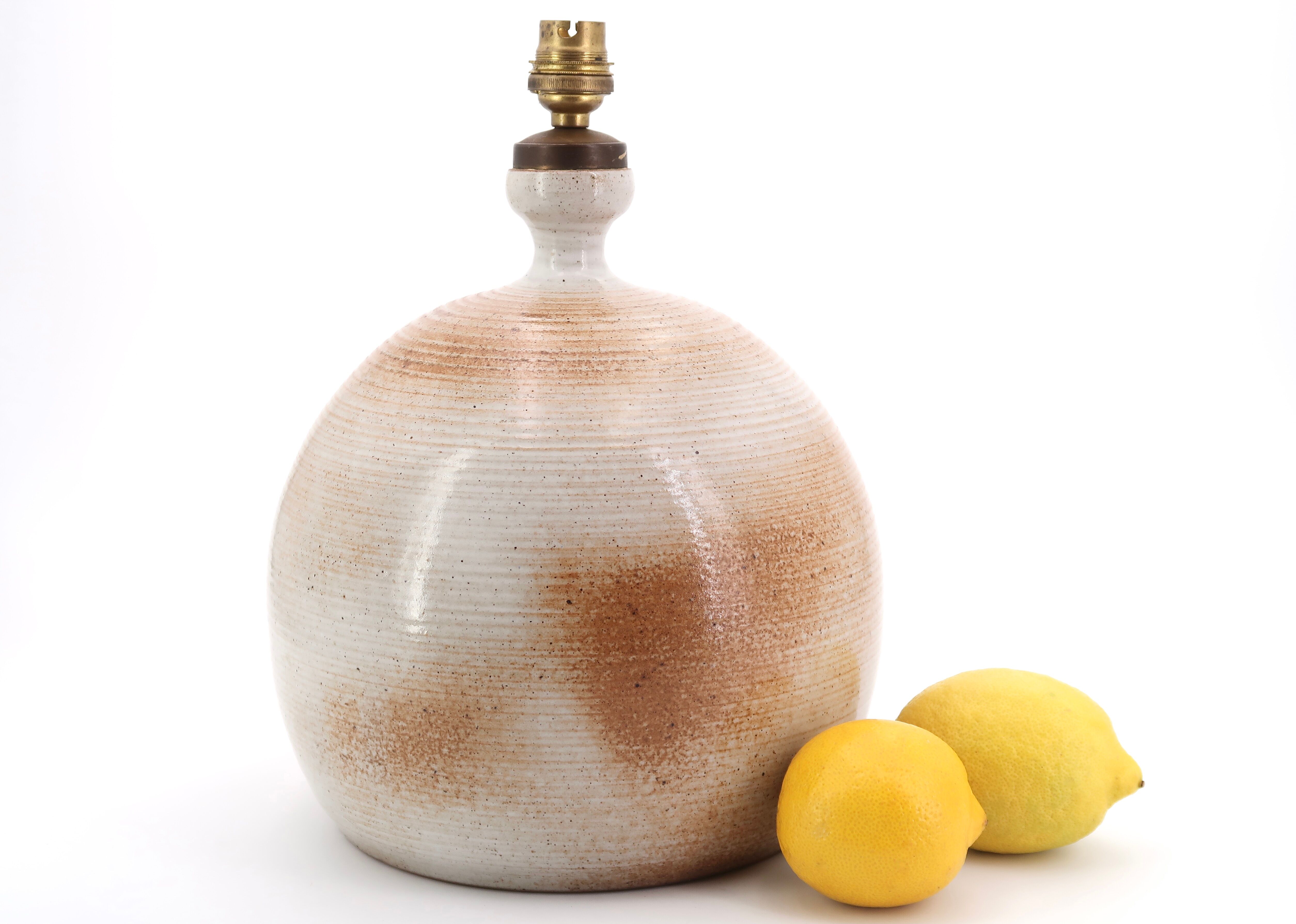 Lamp Sandstone of the Marais beige and brown, 60s