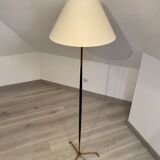 Floor lamp metal brass year 50 design Lunel / vintage