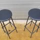 Set of 2 metal stools