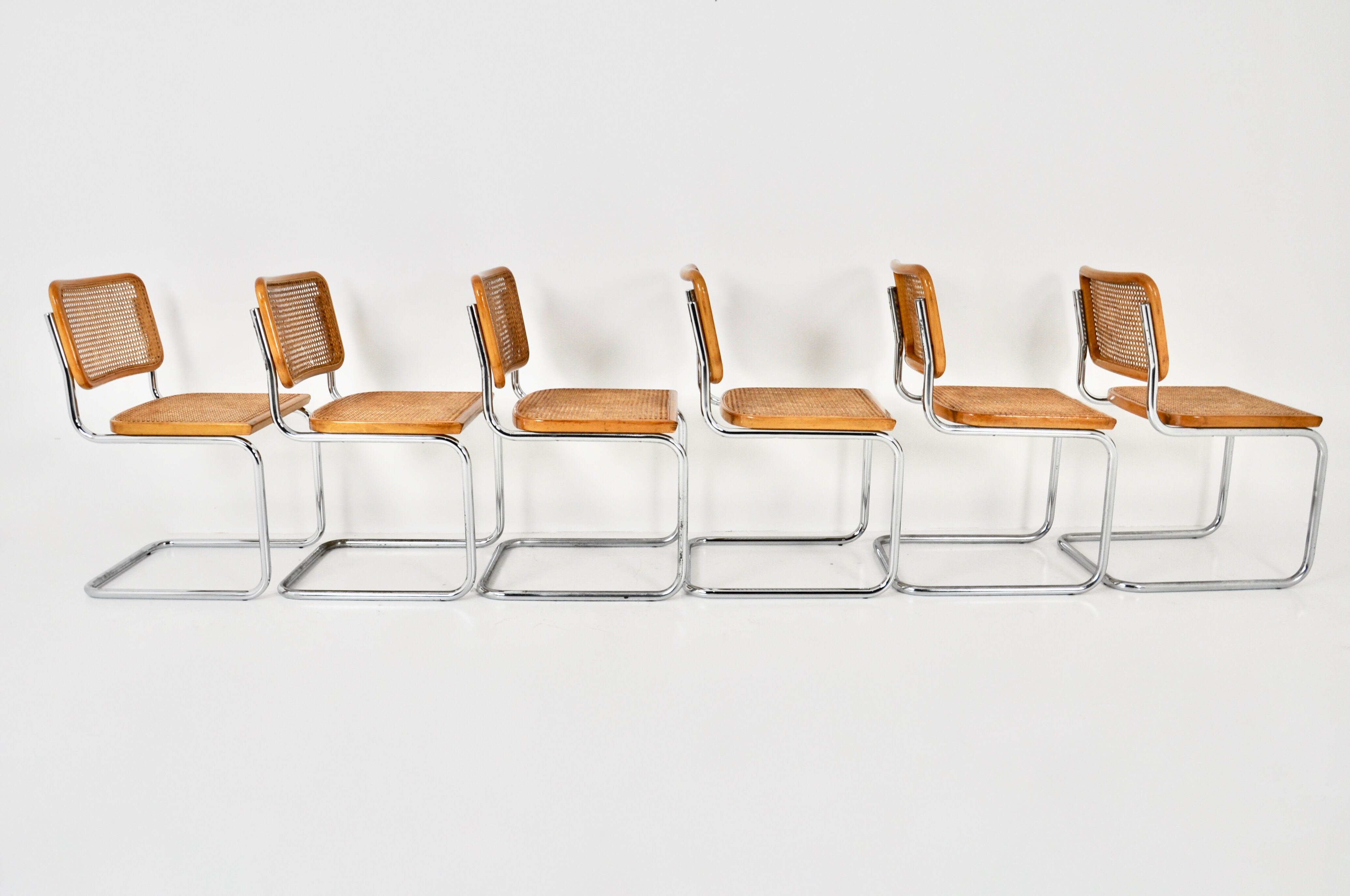 Dining chairs B32 by Marcel Breuer