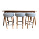 Set of 3 bar stools