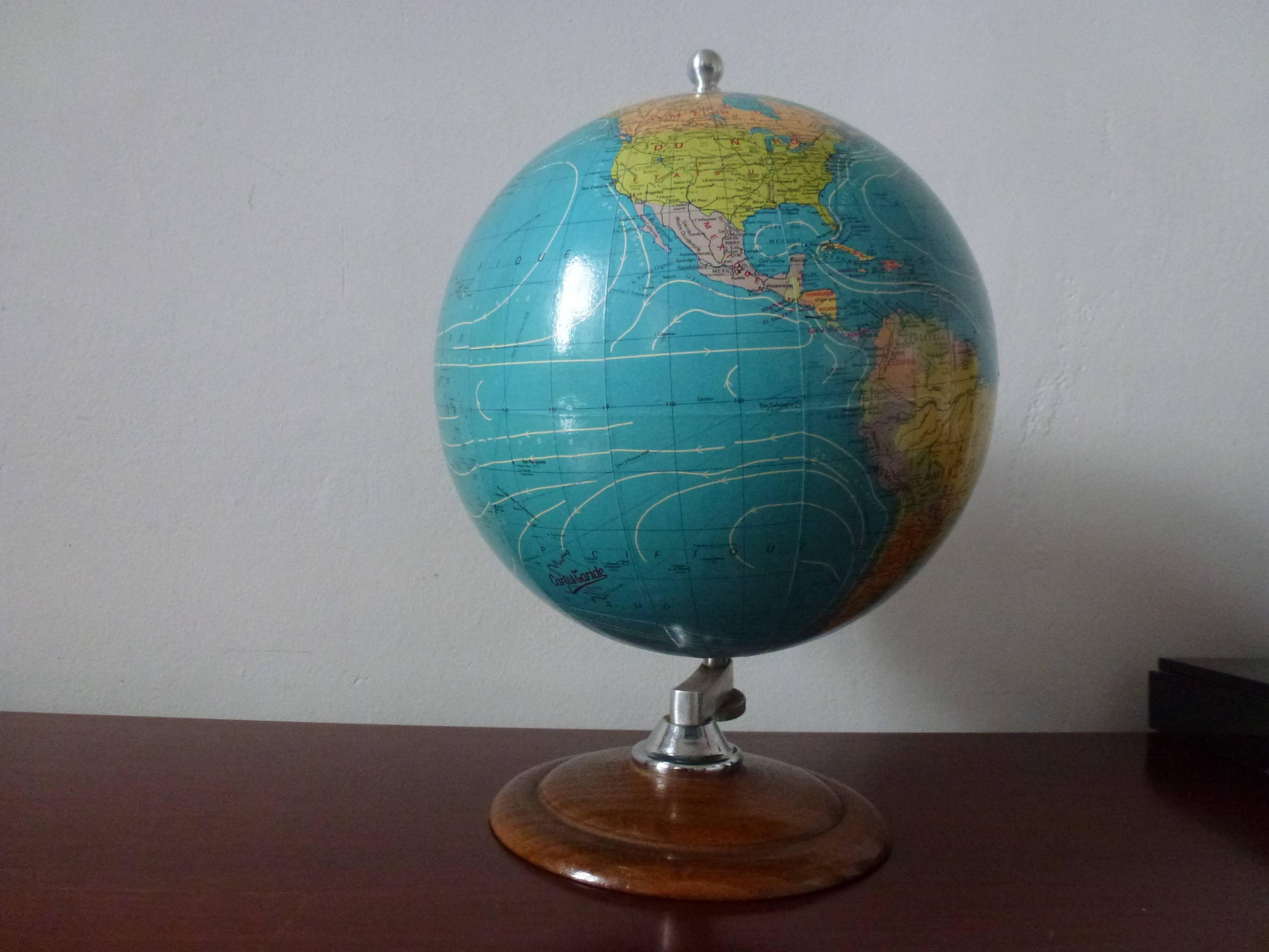 Globe World Map Taride 1978