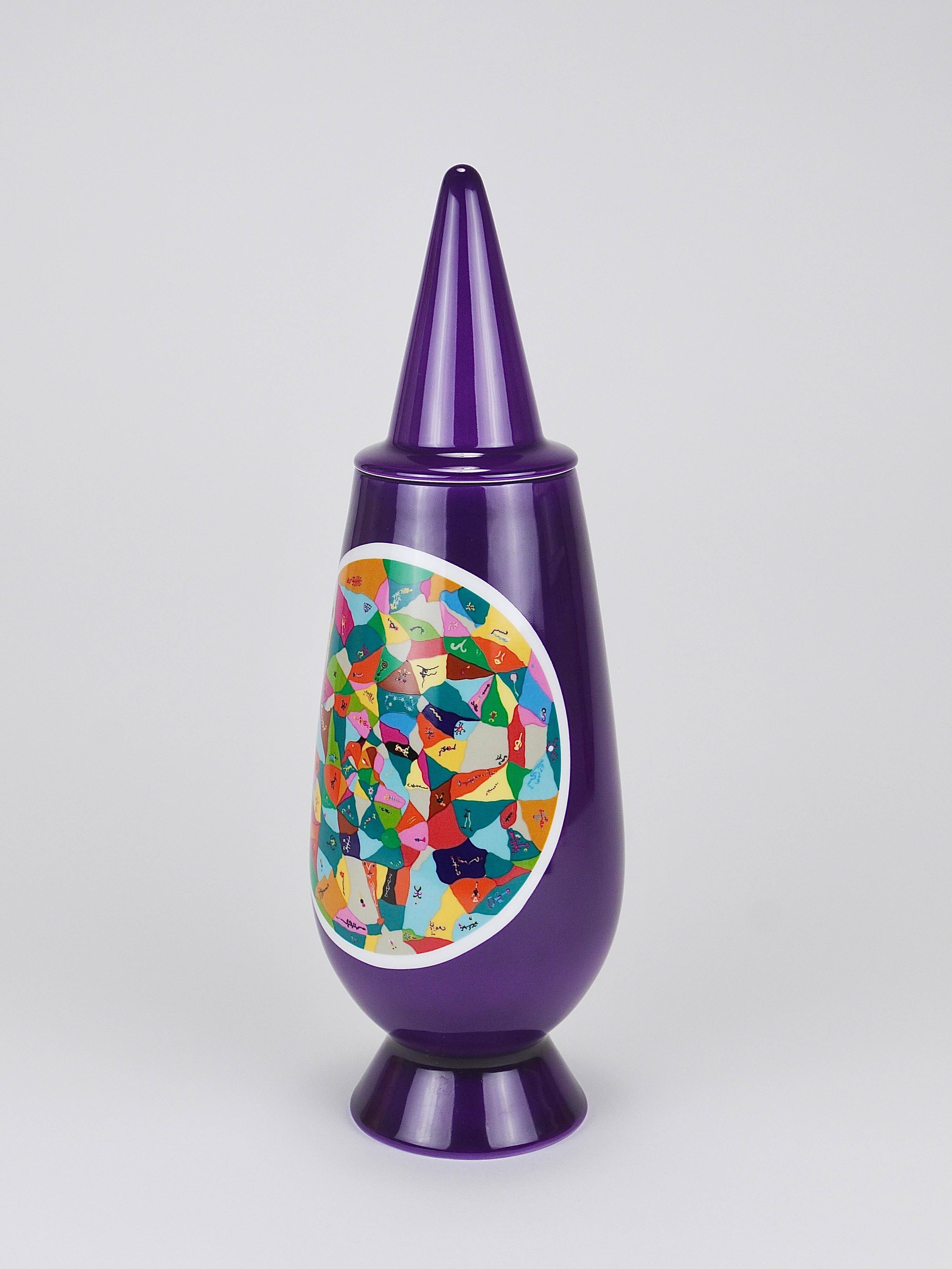 Alessandro Mendini x Luigi Ontani Limited Vase with Lid 100% Make-Up, Alessi, 1992