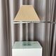 Vintage Hollywood Regency Acrylic Table Lamp with Original Woven Shade