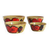 Set of 4 vintage bowls '70 ZELLER KERAMIK