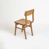1 of 14 plywood dining chairs, Czechoslovakia, 1960s