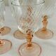 Set of 6 luminarc pink wine glass
