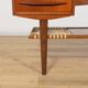 Mid-Century Teak & Rattan Coffee Table, Denmark, 1960s