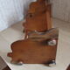 Wall corner shelf cherrywood