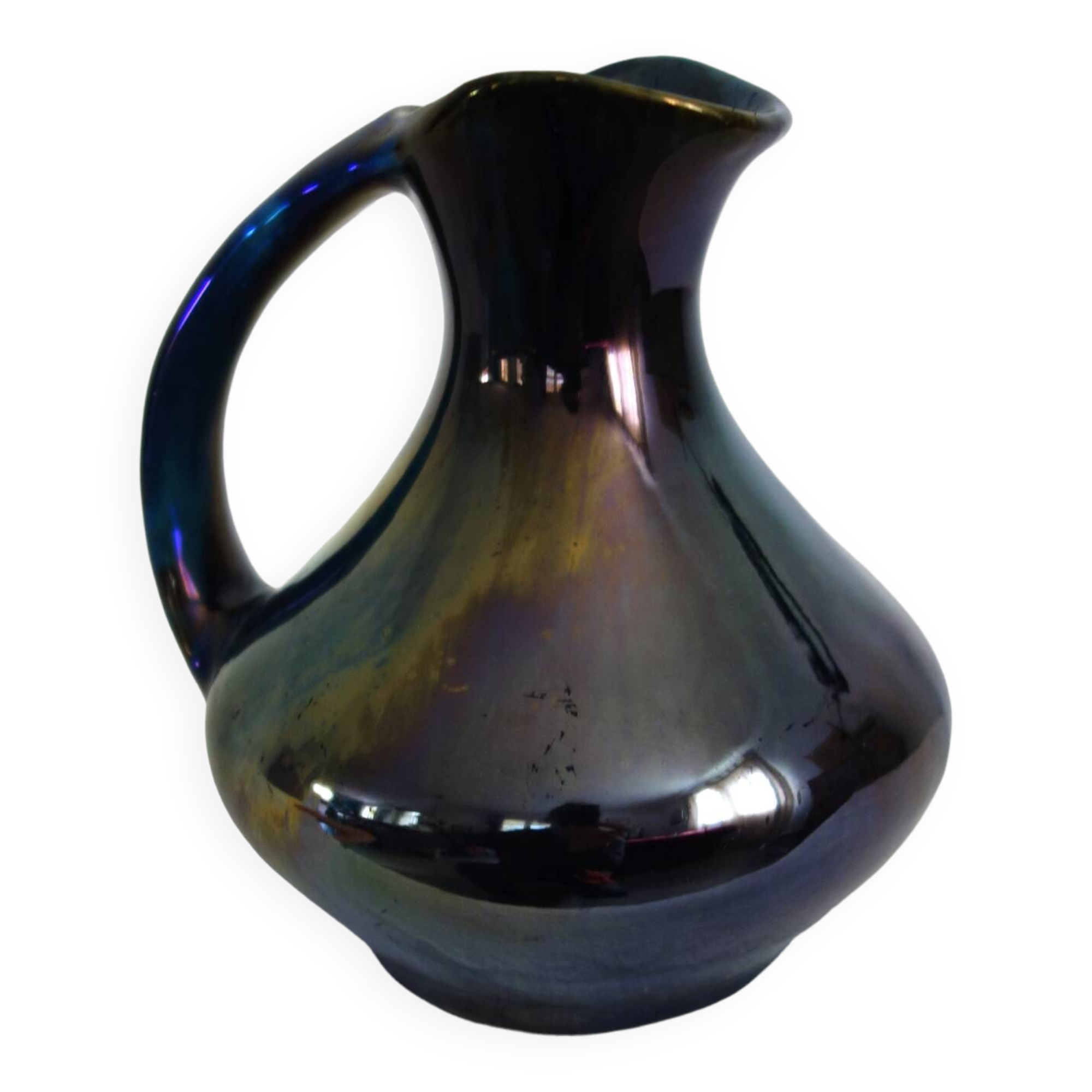 Emaux de vichy cytere iridescent ceramic vase