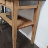 Small Vintage Workshop Table - Console Table