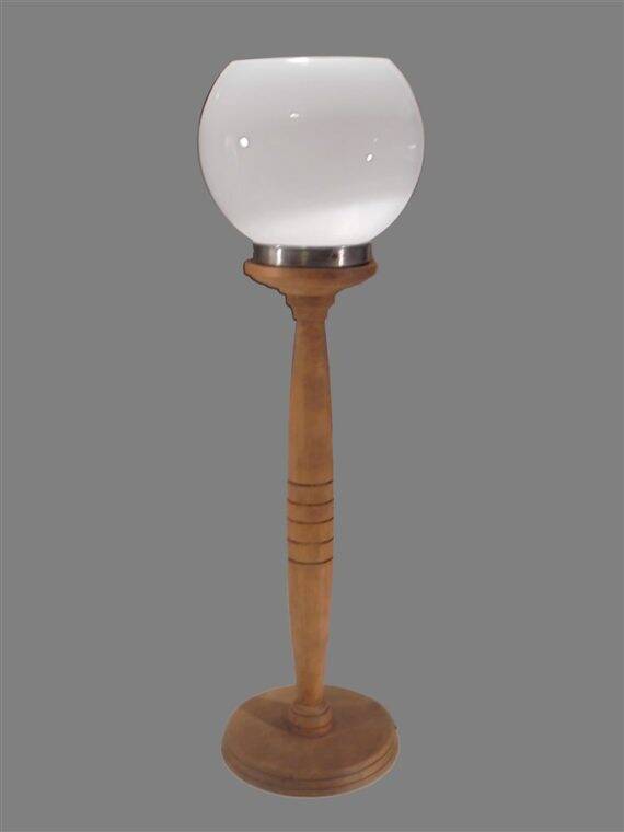 Lampe globe opaline