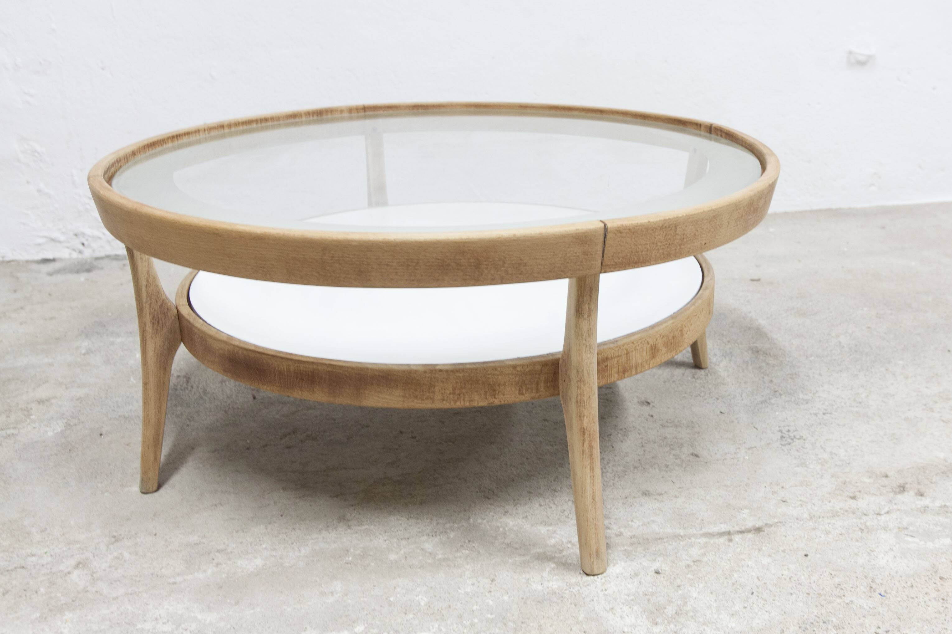 Baumann round coffee table model Dièse 1990