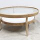 Baumann round coffee table model Dièse 1990