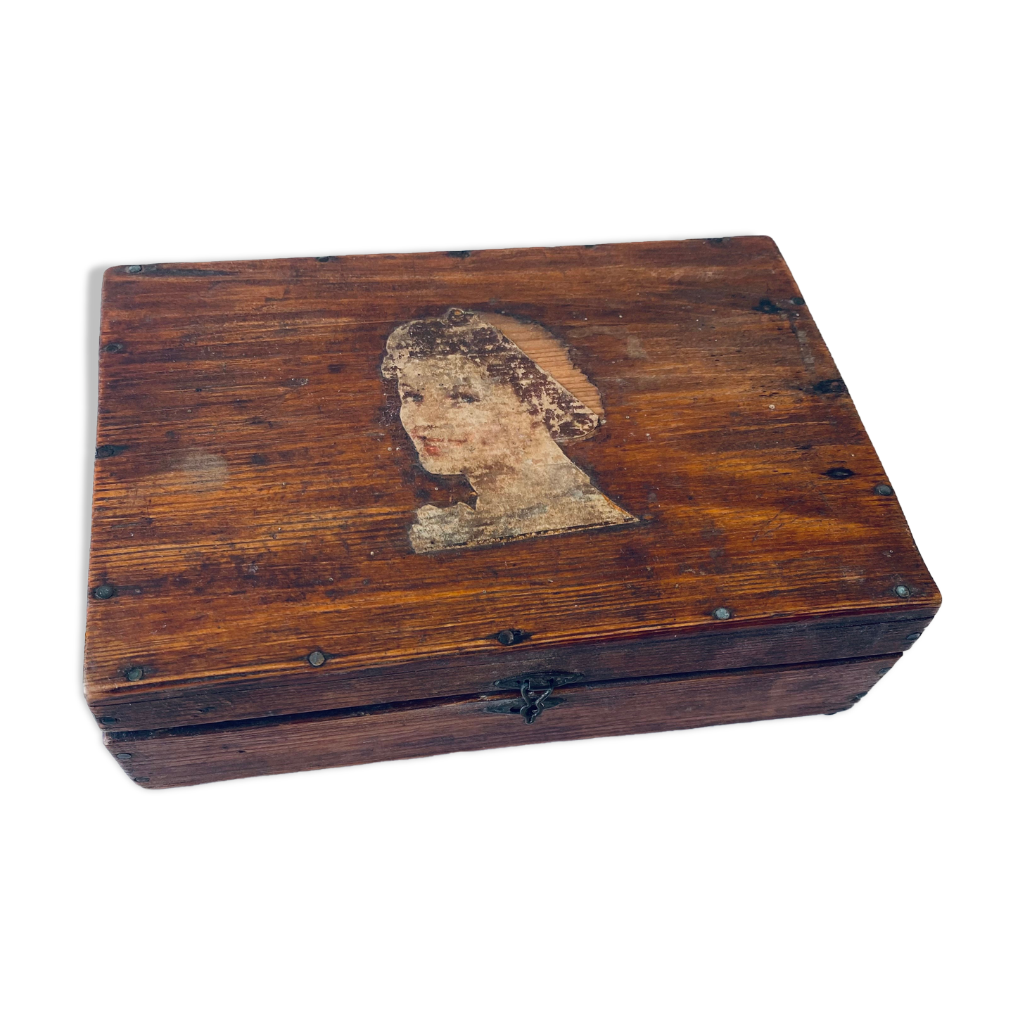 Antique box for artistic use