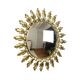 Mid Century Copper Plated Metal Sun Mirror Deknudt Convex 50cm