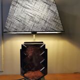 Ceramic art deco lamp effect metal