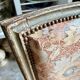 Fauteuil d'époque Louis XVI, tissus indienne n°1