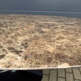 Original oval dining table Knoll Tulip (244cm) Emperador