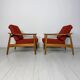 2x 1960s vintage Danish FD164 teak lounge chairs Arne Vodder for CADO