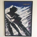 Painting "blue composition" by Damoye