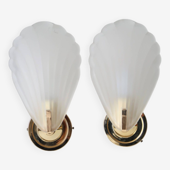 Pair of shell sconces