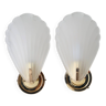 Pair of shell sconces