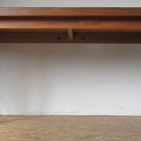 70's chrome teak table