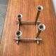 Brutalist sculptural cast aluminium candlestick Danish