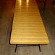 Table basse alain richard (1926-2017), table model 201, tray in wood slats
