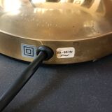 Vintage Limberg table lamp in bubbled glass and brass base