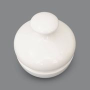 White ceramic vase with lid by Enzo Bioli for Il Picchio, 1970s
