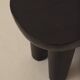 African monoxyle stool Senoufo black / vintage wenge