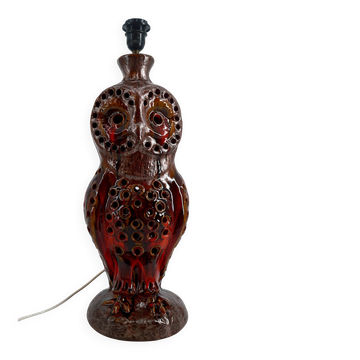 Important "Owl" lamp in ceramic – Walter Gerhards