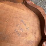 Louis XV round coffee table in solid wood