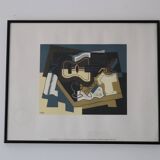 Framed poster 1991 "guitar and clarinet" Juan gris 1920