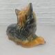 Ceramic Yorkshire Terrier lying down signed made in Italy