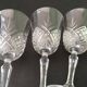 12 large cut crystal wine glasses