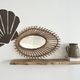 Vintage rattan mirror