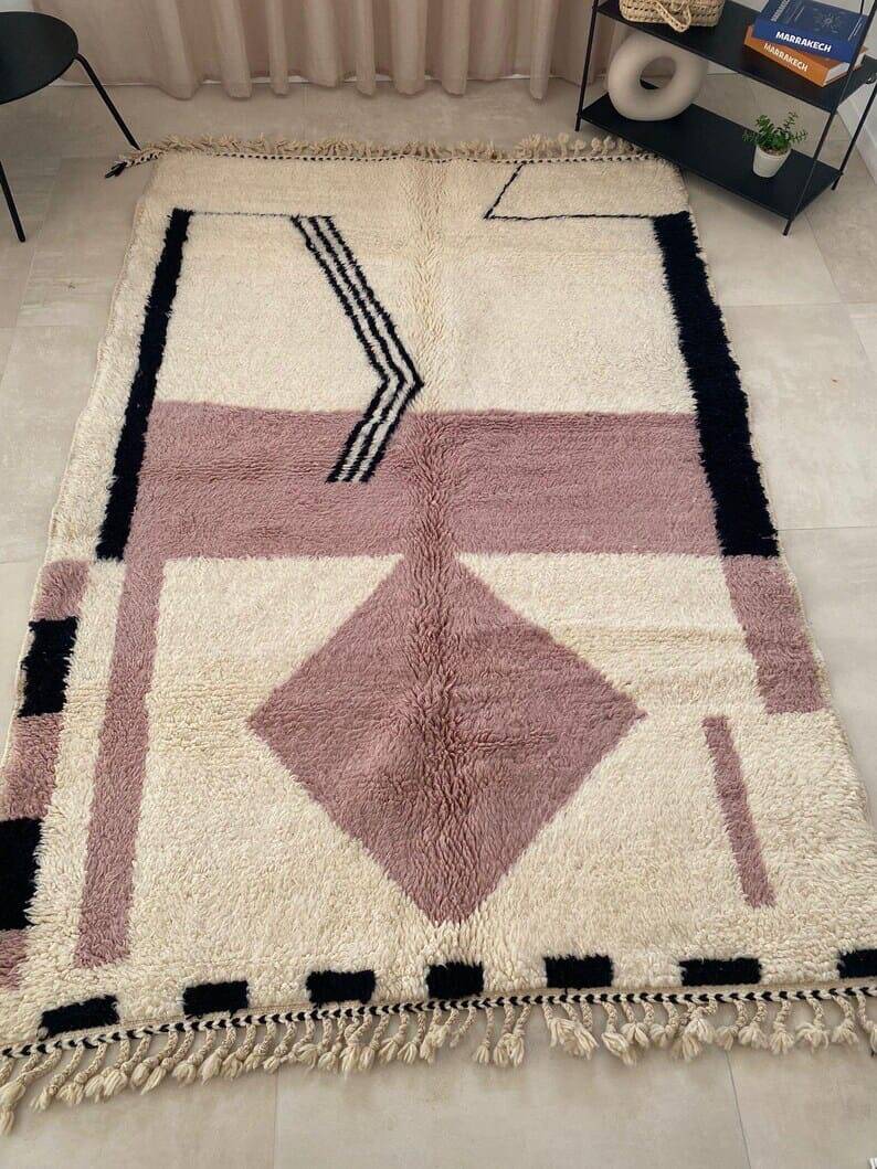 Beni Ouraine rug in grade wool size 200 x 300 cm