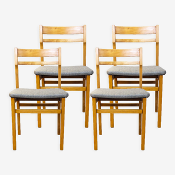 Upholstered Mid Century Chairs, Spain, Set of 4